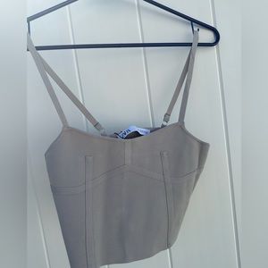 ZARA grey top. Size XS.